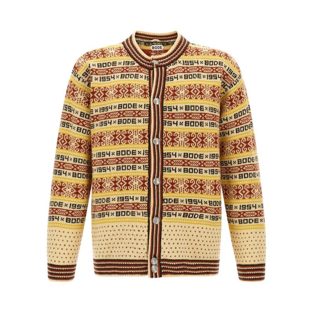 Bode Men's Marzipan Cardigan